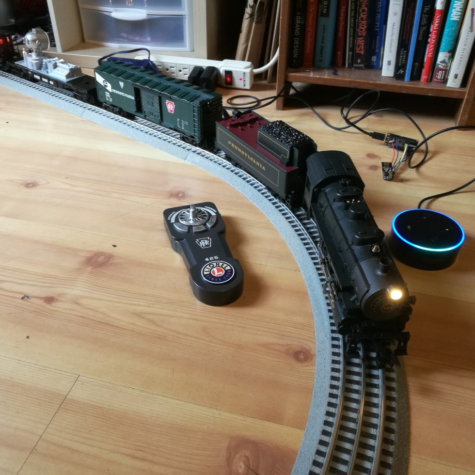 voice activated train in action