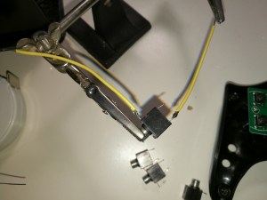 soldering wires to switch jack