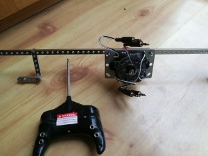 joystick setup and mount for motorized ride-on car toy