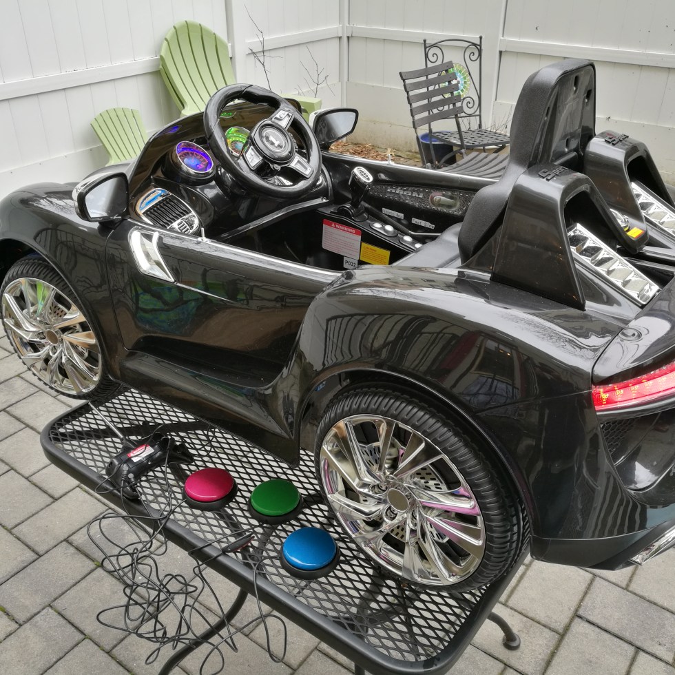 switch adapted motorized ride-on car toy