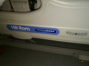 Hill-Rom VersaCare Bed labelling