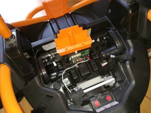 under the seat of the Wild Thing