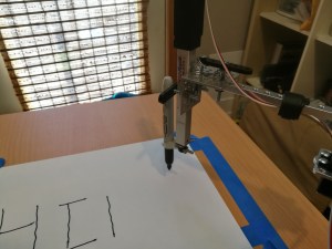 robotic arm with marker