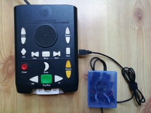 voice activated talking book player