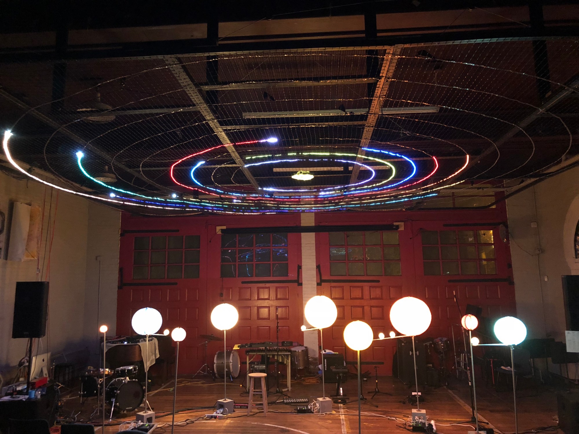 planet orbits animated with LED strips