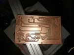back of milled power wheelchair control PCB without components