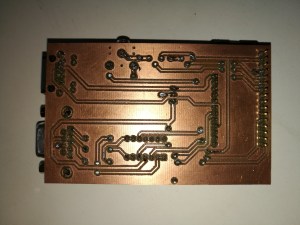 back side of power wheelchair control PCB