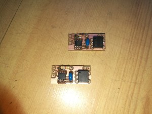 milled PCBs to control switch closure from LED strip