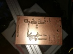 front of milled power wheelchair control PCB without components