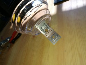 bowl and bracket for dump-style prototype